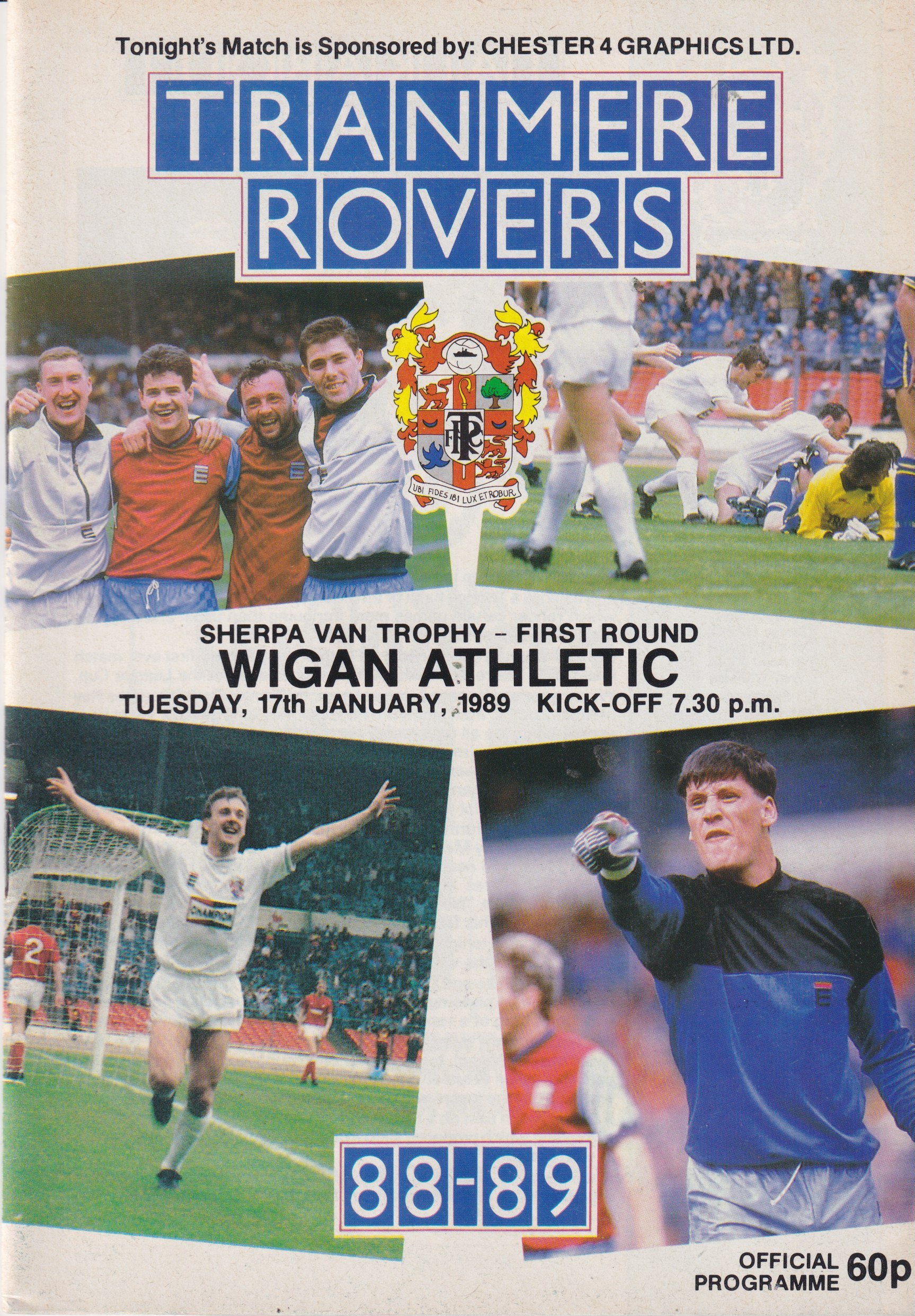 Tranmere Rovers v Wigan Athletic match programme